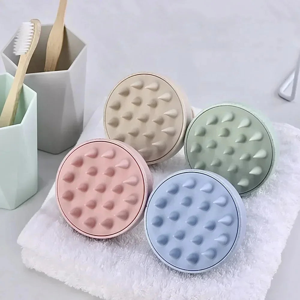 Silicone Scalp Hair Massager Comb – Bath & Shampoo Massage Brush for Relaxation & Acupressure